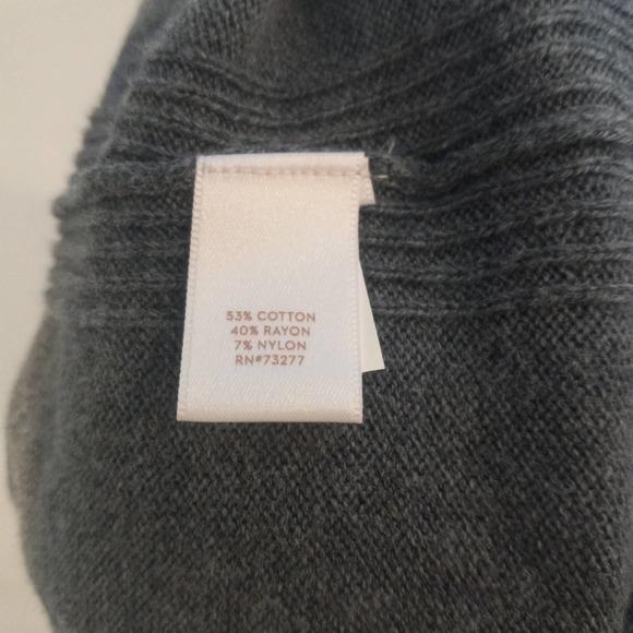 NWT Lauren Conrad Grey Sweater Crew Neck Long Sleeve Dress Tunic Medium - Picture 5 of 5